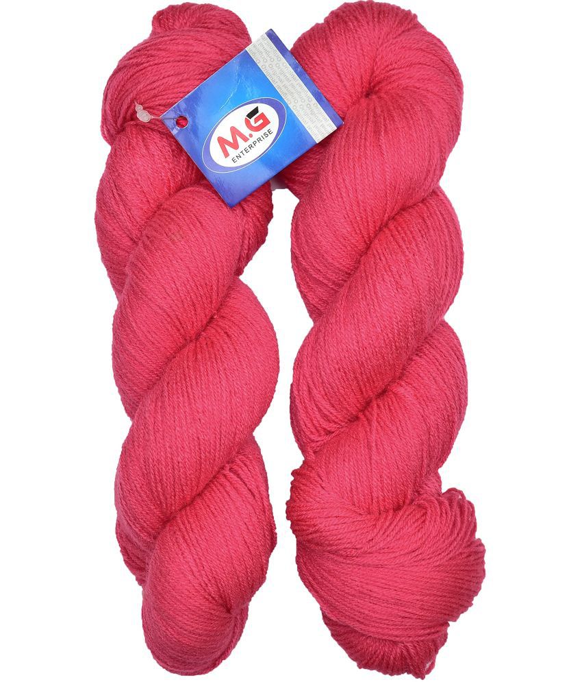     			M.G ENTERPRISE Os wal Brilon Melon (500 gm) Wool Hank Hand Knitting Wool/Art Craft Soft Fingering Crochet Hook Yarn, Needle Knitting Yarn Thread Dyed