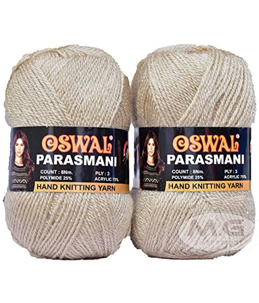     			M.G ENTERPRISE Os wal 3 Ply Knitting Yarn Wool, Ligh Skin 200 gm Best Used with Knitting Needles, Crochet Needles Wool Yarn for Knitting Os wal-C