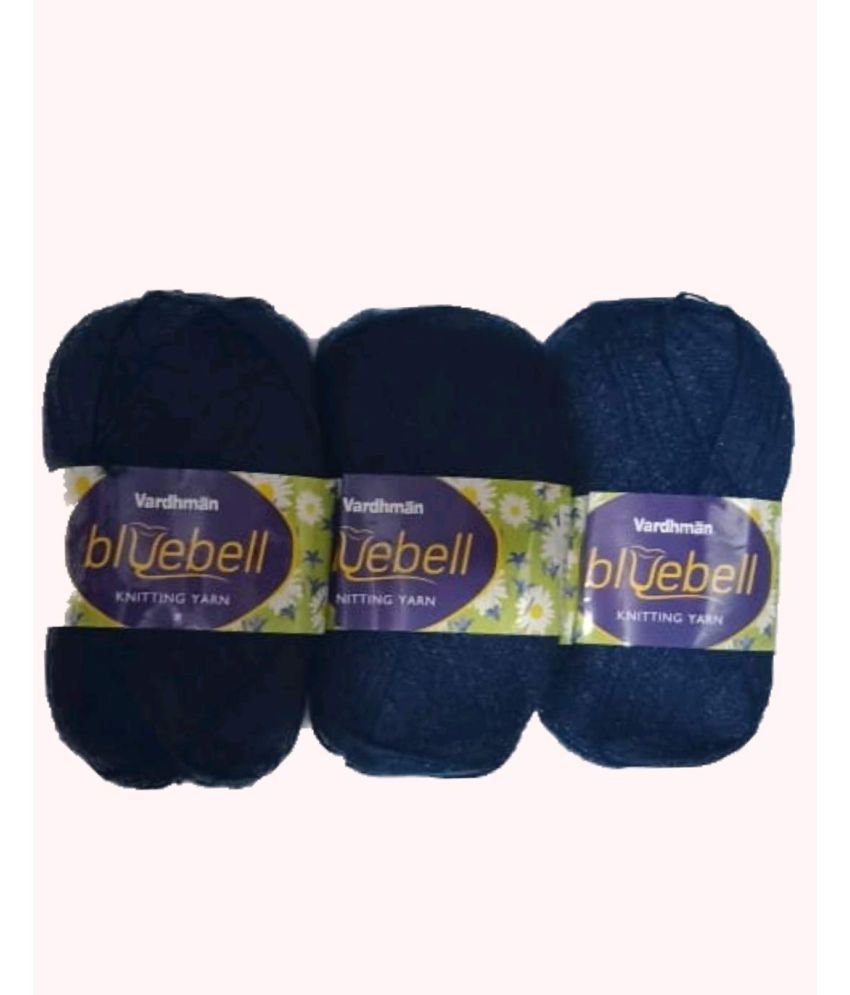     			NTGS Vardhman Bluebell 600 gm Wool Ball Hand Knitting Wool & Art Craft Soft Fingering Crochet Hook Yarn Needles Acrylic Knitting Yarn Thread Dyed(100gm Each)