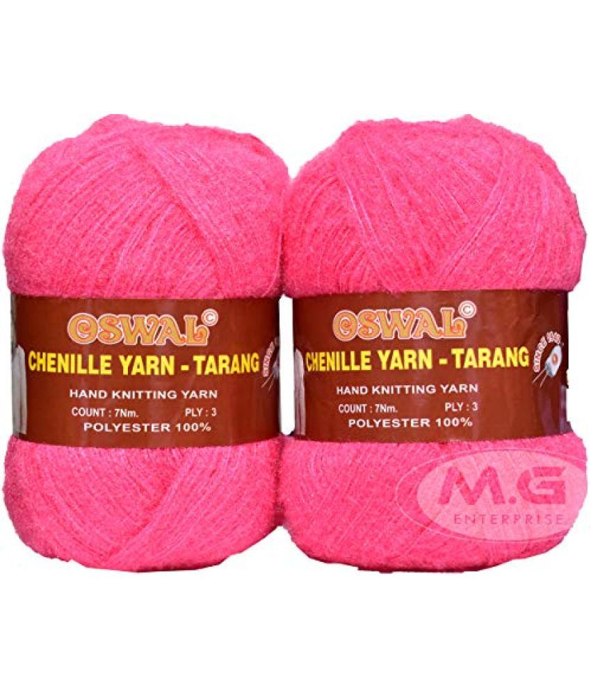     			Oswal Knitting Wool Yarn, Soft Tarang Feather Wool Ball Rose 200 gm Best Used with Knitting Needles, Soft Tarang Wool Crochet NeedlesWool Yarn for Knitting. by Oswal