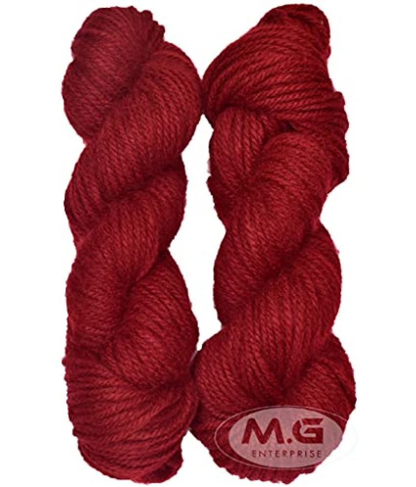     			Oswal Knitting Yarn Thick Chunky Wool, Varsha Red 200 gm Best Used with Knitting Needles, Crochet Needles Wool Yarn for Knitting. by OswalS