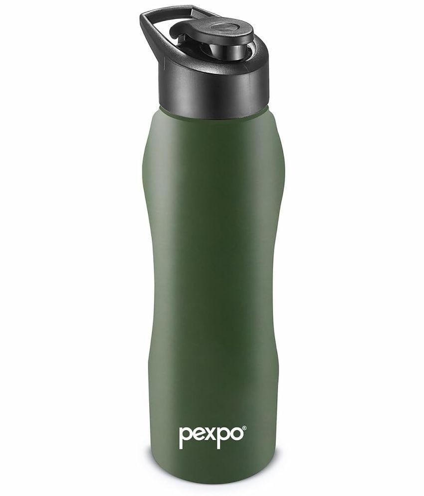     			Pexpo Sports and Hiking Stainless Steel Bistro Green Sipper Water Bottle 1000 ml mL ( Set of 1 )