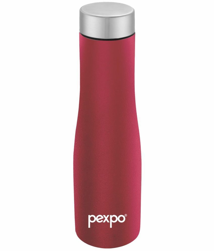     			Pexpo Stainless Steel Monaco Red Fridge Water Bottle 750 ml mL ( Set of 1 )