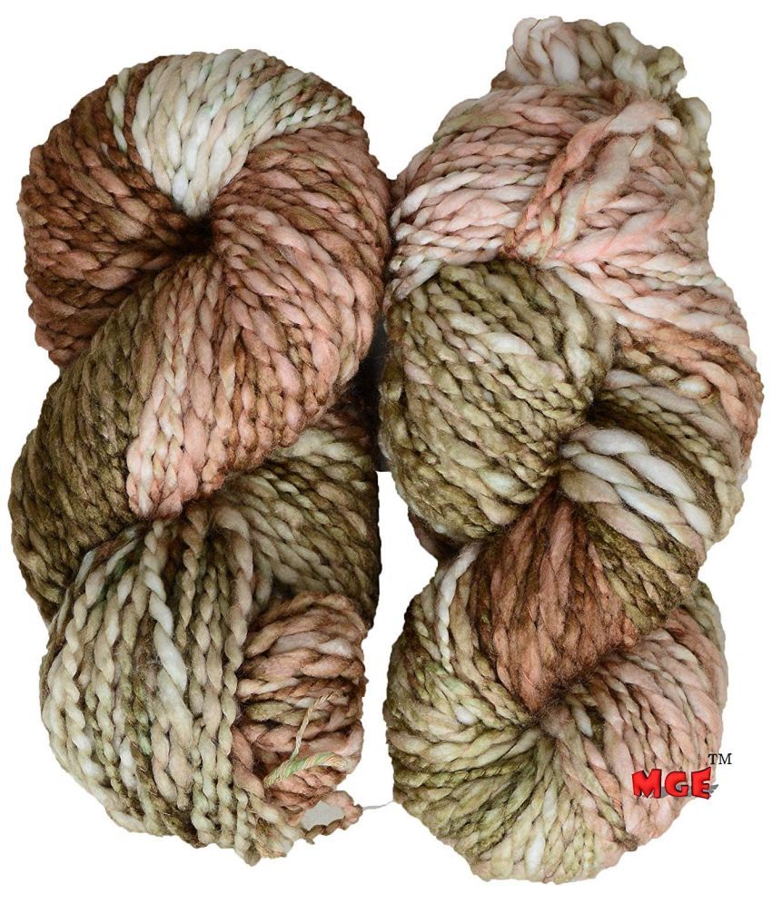     			Simi Enterprise Knitting Thick Chunky Wool, Sumo Skin 500 gm with Needles, Crochet Yarn