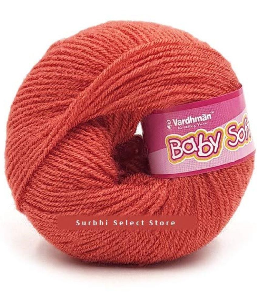     			Vardhman 4ply Acrylic Knitting Wool/Yarn Rani Pink (Pack of 6) Baby Soft Wool Hand Knitting Balls for Art Craft, Sweater, Socks, Gloves, Caps, Super Soft Needle Knitting Yarn Thread;