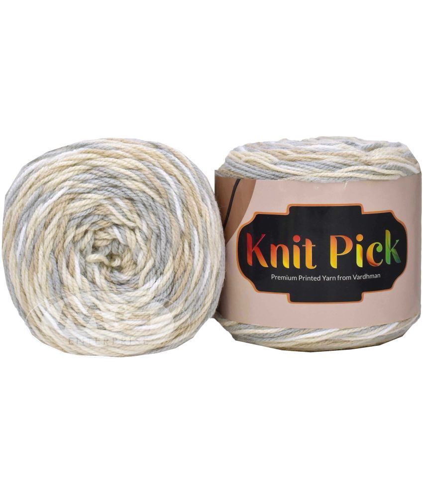     			Vardhman Knit Pick Offskin 400 GMS Wool Ball Hand Knitting Wool/Art Craft Soft Fingering Crochet Hook Yarn, Needle Knitting Yarn Thread Dyed- Art-ACCE