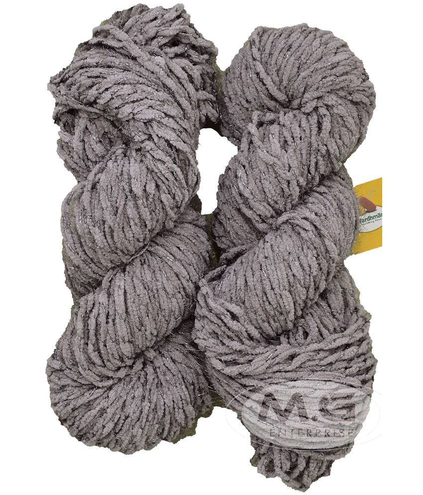     			Vardhman Knitting Yarn Puffy Thick Chunky Wool, Light Mouse Grey 200 gm Best Used with Knitting Needles, Crochet Needles Wool Yarn for Knitting. by Vardhman