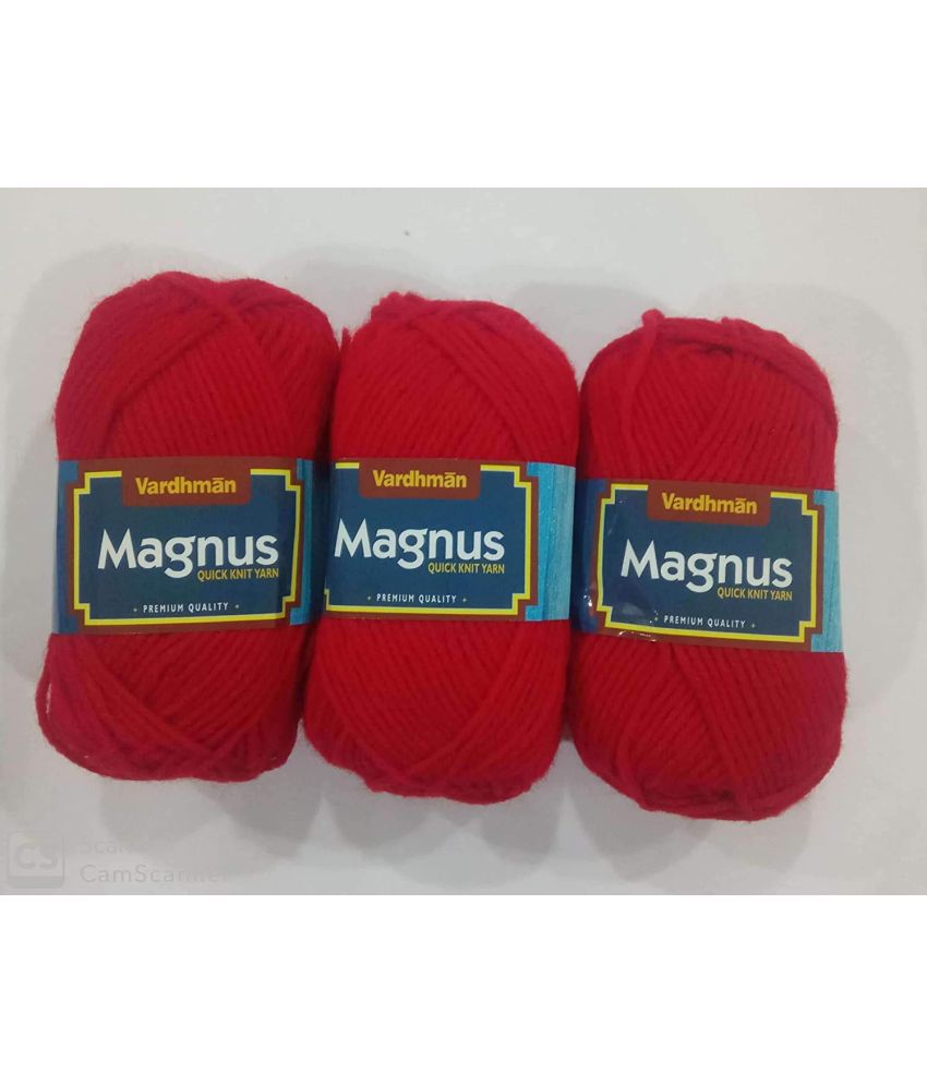     			Vardhman Knitting Yarn Thick Magnus Wool, 200 gm Best Used with Knitting Needles, Crochet Needles Wool Yarn for Knitting. by Vardhman Shade no.9