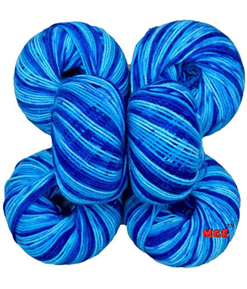     			Vardhman M.G Acrylic Knitting Wool, Multicolour - Pack of 6