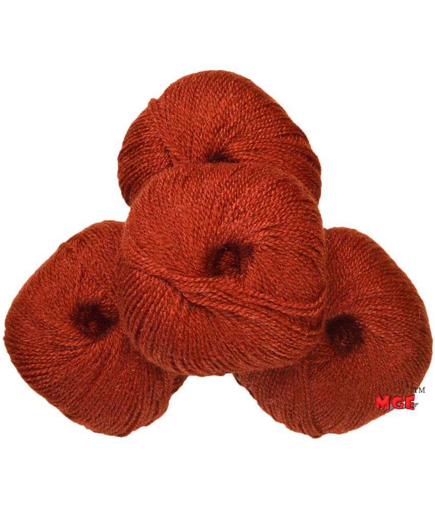     			Vardhman Soft n Smart (Rust) no.88 250 gm Wool Ball Hand Knitting Wool/Art Craft Soft Fingering Crochet Hook Yarn, Needle Acrylic Knitting Yarn Thread Dyed