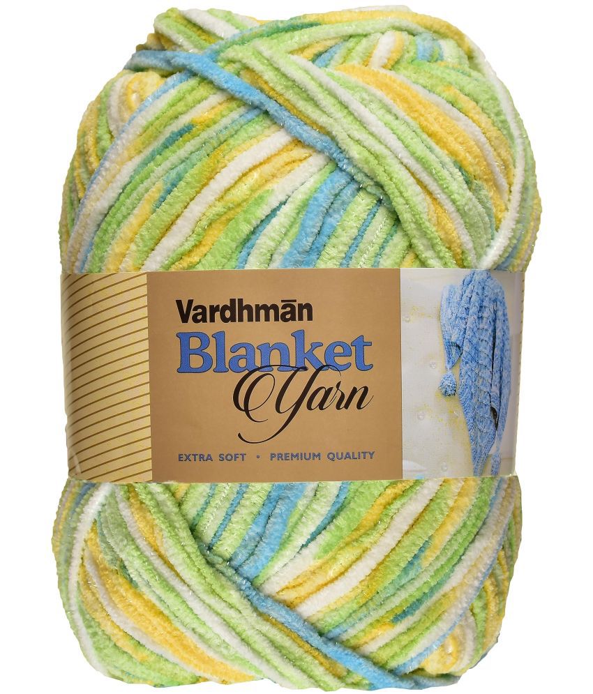     			Vardhman Thick Chunky Wool, Blanket Green Daffodil WL 400 gm Best Used with Knitting Needles, Crochet Needles Wool Yarn for Knitting. by Vardhma A BA