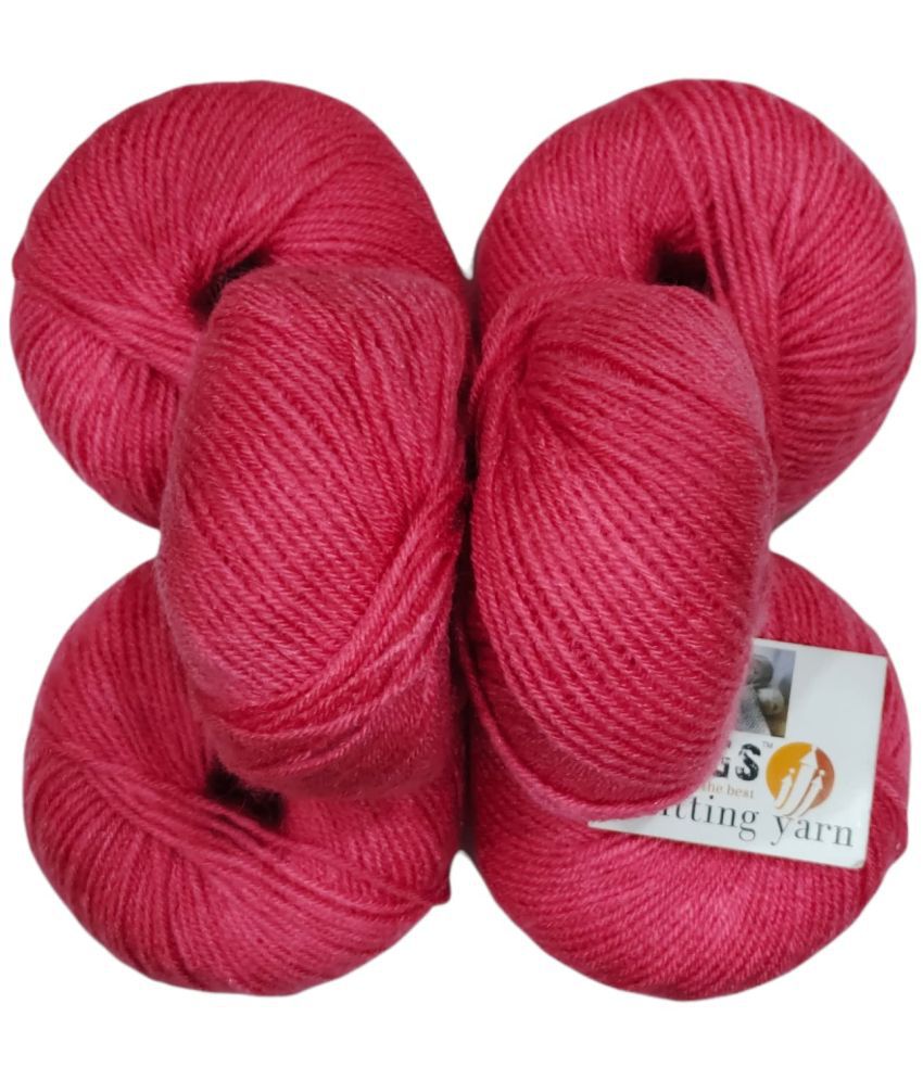     			Vardhman Yarn Baby Soft Wool for Hand Knitting Fingering Crochet Hook 150gms Dark Salmon Shade no.16