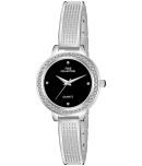 Fire Collection Silver Stainless Steel Analog Womens Watch