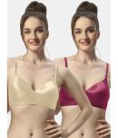 Sonari Pack of 2 Nylon Lightly Padded Women's T-Shirt Bra ( Multicolor ) foramskinrani