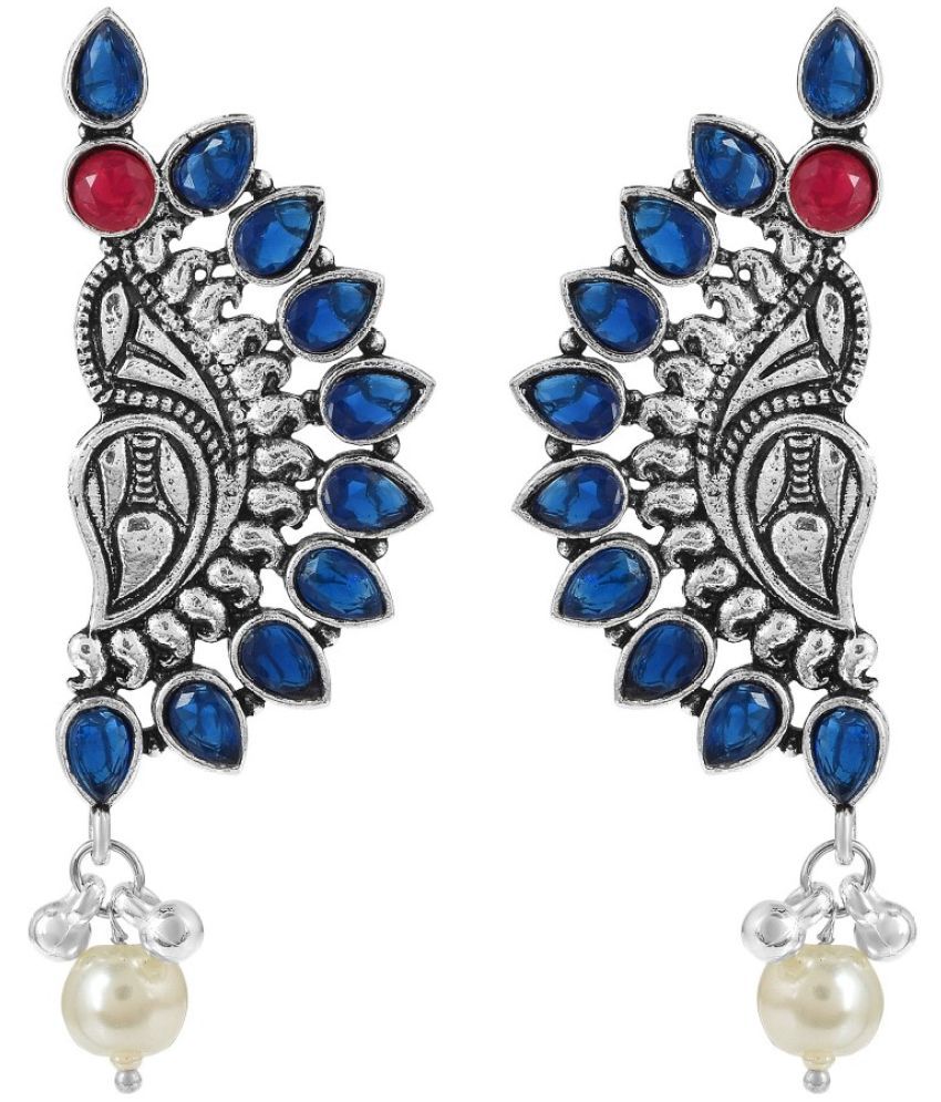     			ADMIER Blue Danglers Earrings ( Pack of 1 )