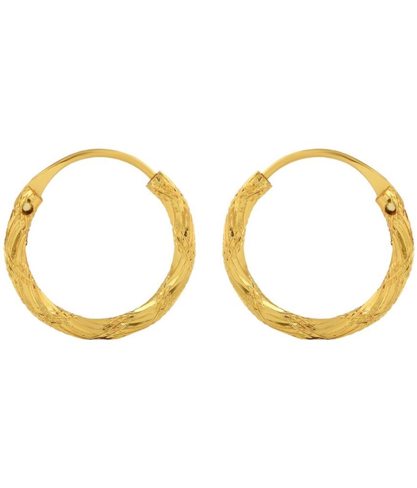     			ADMIER Yellow Bali Earrings ( Pack of 1 )