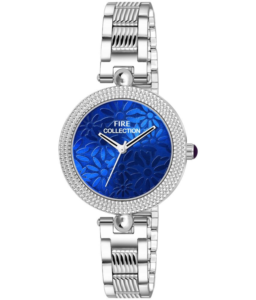     			Fire Collection Silver Stainless Steel Analog Womens Watch