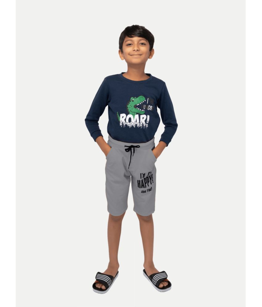     			Radprix Pack of 1 Cotton Blend Shorts For Boys ( Grey )