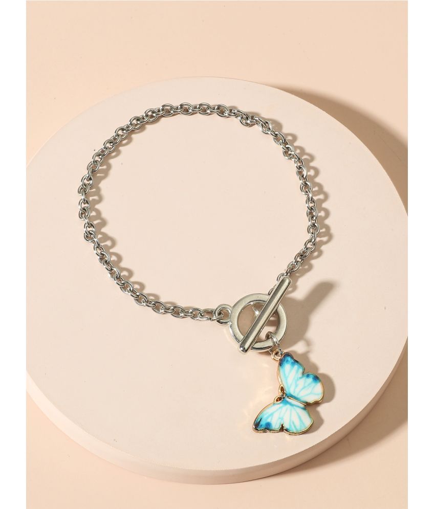     			YOUBELLA Blue Charm Bracelet ( Pack of 1 )