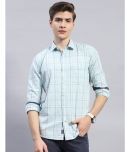 Monte Carlo 100% Cotton Regular Fit Checks Full Sleeves Men's Casual Shirt - Blue ( Pack of 1 )