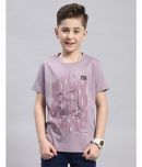 Monte Carlo Pack of 1 Boys Cotton Blend T-Shirt ( Mauve )