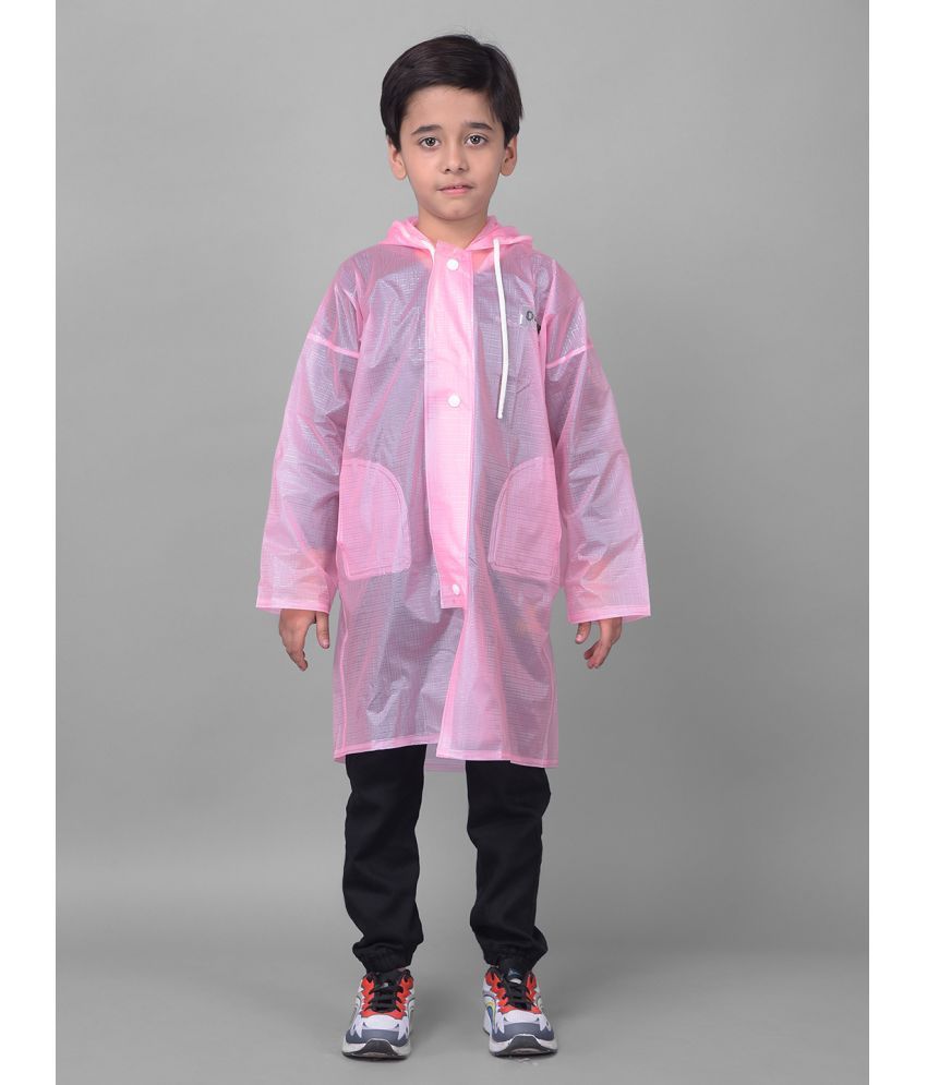     			Dollar Rainguard Kid's PVC Full Sleeve Solid Raincoat With Adjustable Hood and Pocket