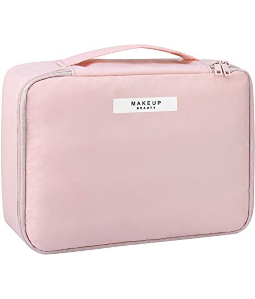     			House Of Quirk Pink Travel makeup Bag/Cosmetic Bag