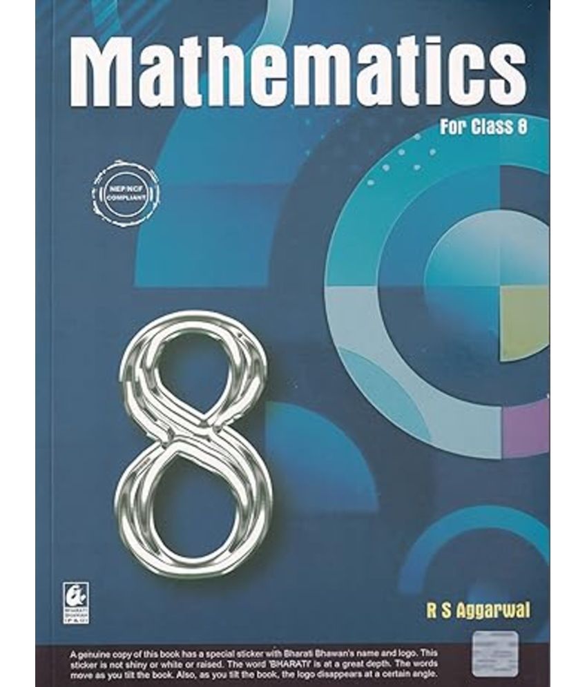     			Mathematics for Class 8 - CBSE - by R.S. Aggarwal Examination 2024-2025 Paperback