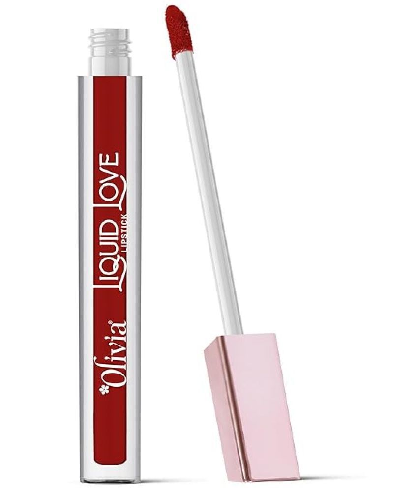     			OLIVIA Ruby Red Matte Lipstick 20.7