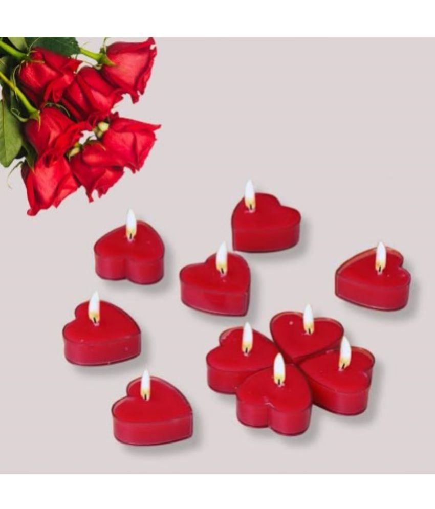     			Puremazing Red Rose Wax Tea Light Candle 1 cm ( Pack of 1 )