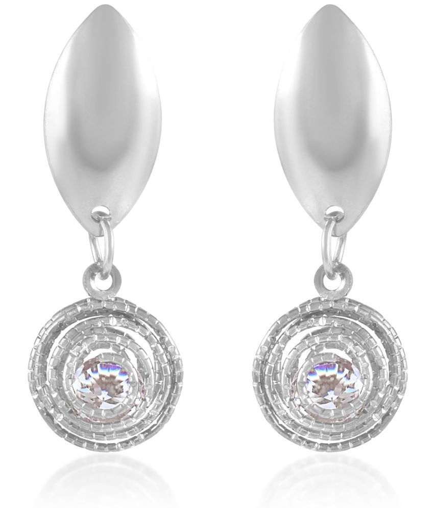     			ADMIER Silver Drop Earrings ( Pack of 1 )