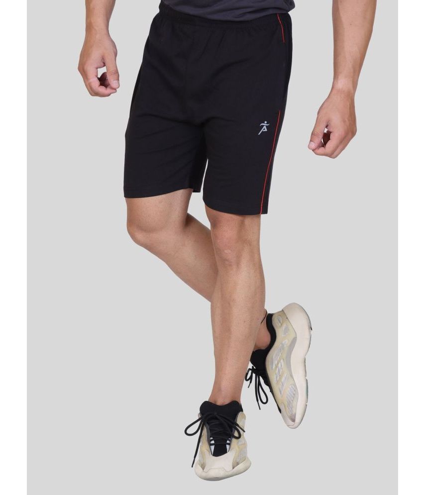     			AXYS Black Cotton Blend Men's Shorts ( Pack of 1 )