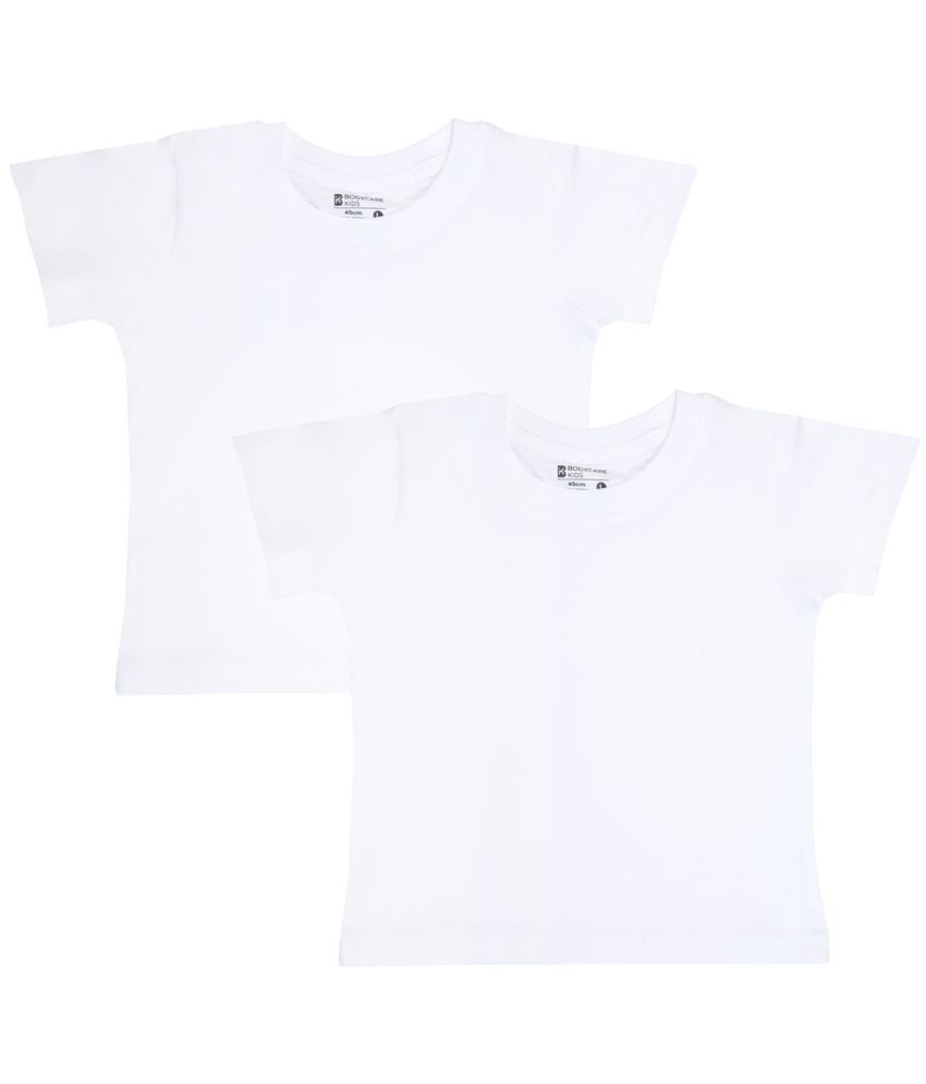     			Bodycare White Baby Boy T-Shirt ( Pack of 2 )