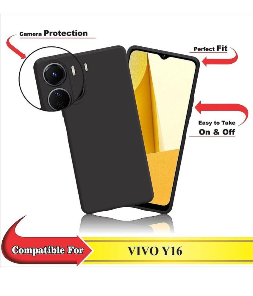     			Case Vault Covers Silicon Soft cases Compatible For Silicon Vivo Y16 ( Pack of 1 )