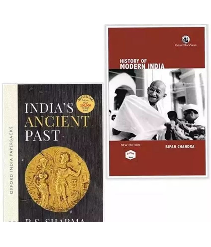     			Combo Set of 2 Books: - India's Ancient Past + HISTORY OF MODERN INDIA