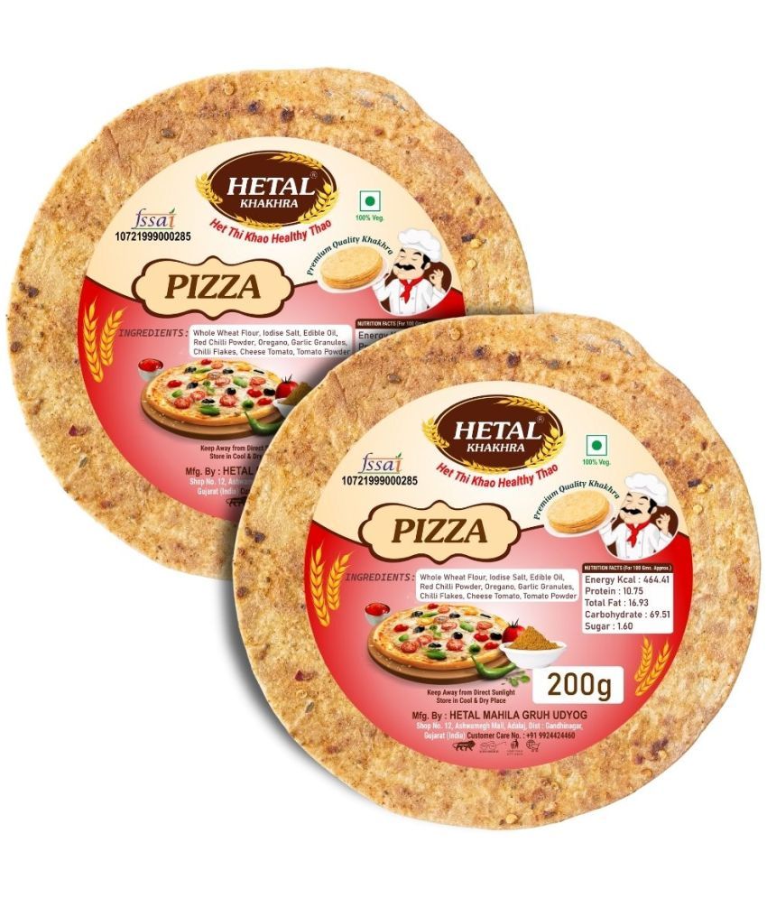     			Hetal khakhra Pizza Khakhra 200 gm Pack of 2