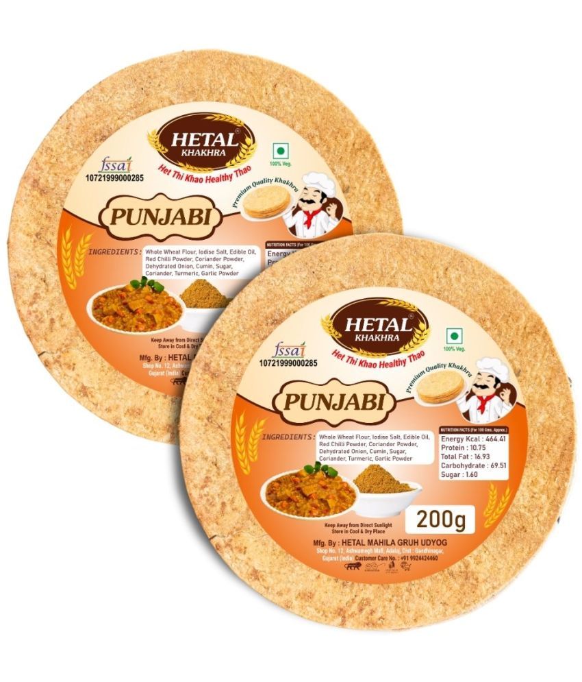     			Hetal khakhra Punjabi Khakhra 200 gm Pack of 2