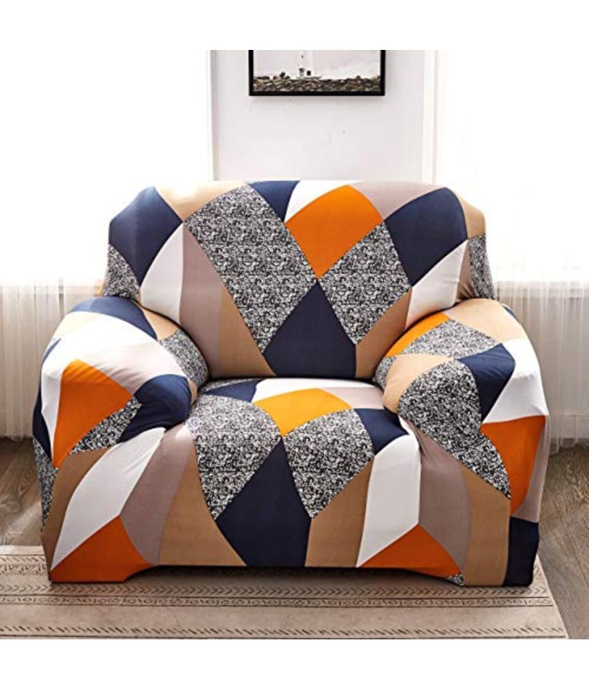     			House Of Quirk 1 Seater Polyester Sofa Cover ( Pack of 1 )