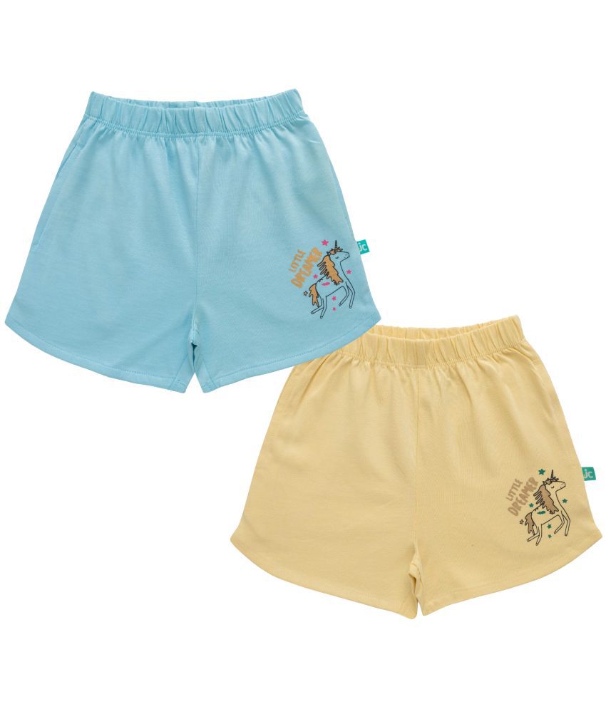     			Juscubs - Multicolor Cotton Girls Shorts ( Pack of 2 )