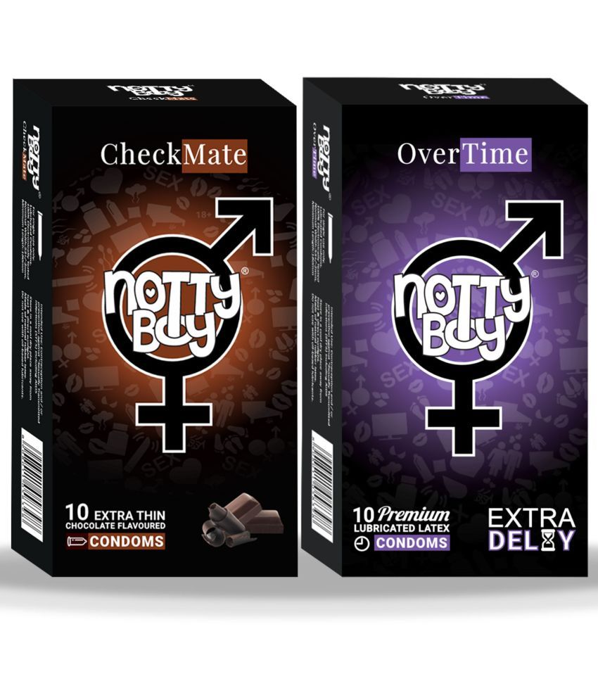     			NottyBoy Extra Delay and Chocolate Flavoured Condoms - 20 Units