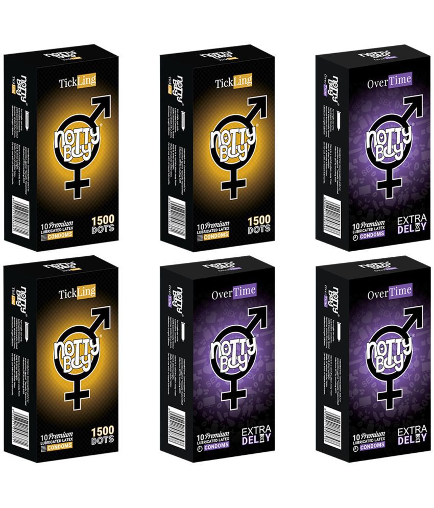     			NottyBoy Long Time And 1500 Extra Dots Condoms For Men - 80 Units