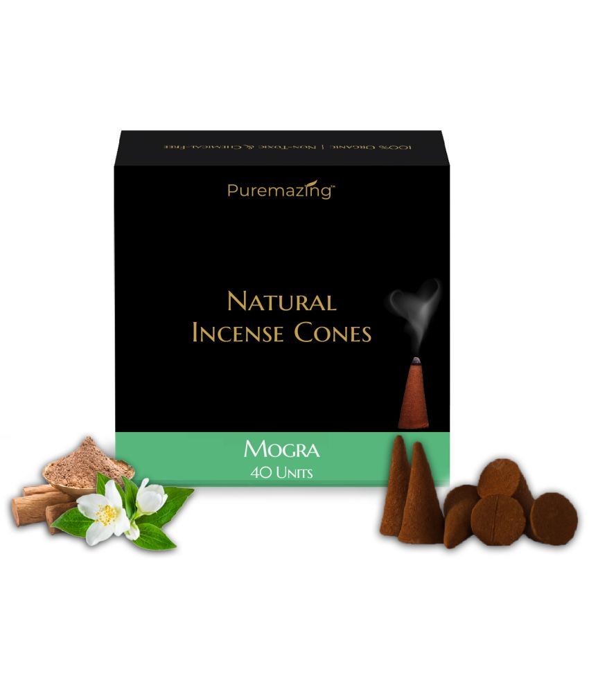     			Puremazing Incense Dhoop Cone Mogra 200 gm ( Pack of 1 )