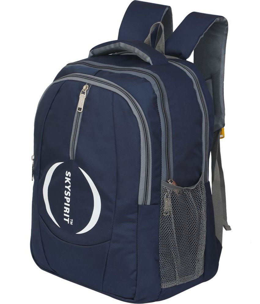     			Sky spirit Blue Polyester Backpack ( 40 Ltrs )