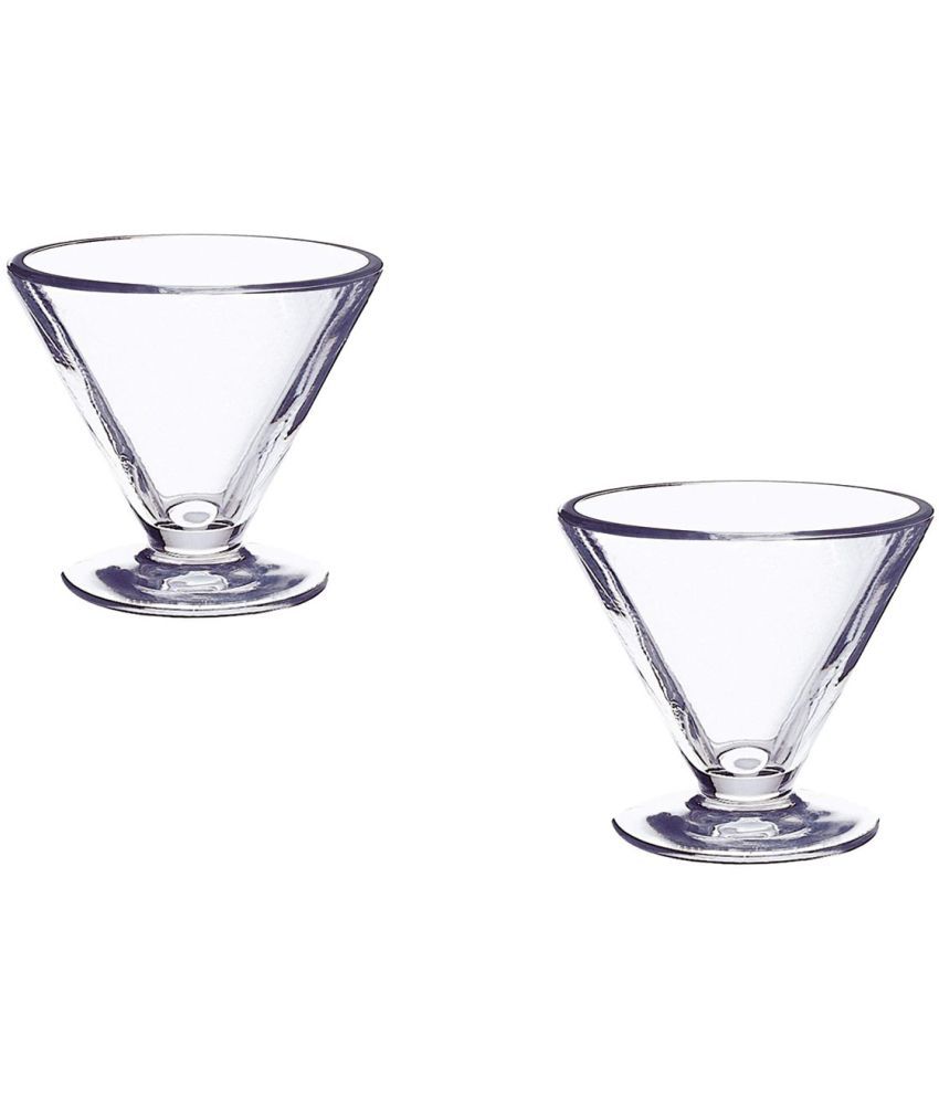     			Somil Designer Ice Cream Bowl Glass Dessert Bowl 100 mL ( Set of 2 )