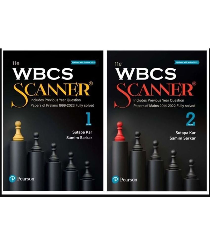     			WBCS Scanner Volume 1 and 2, Includes Previous Year Question Papers of Prelims 1999-2023 Fully Solved, 11th Edition