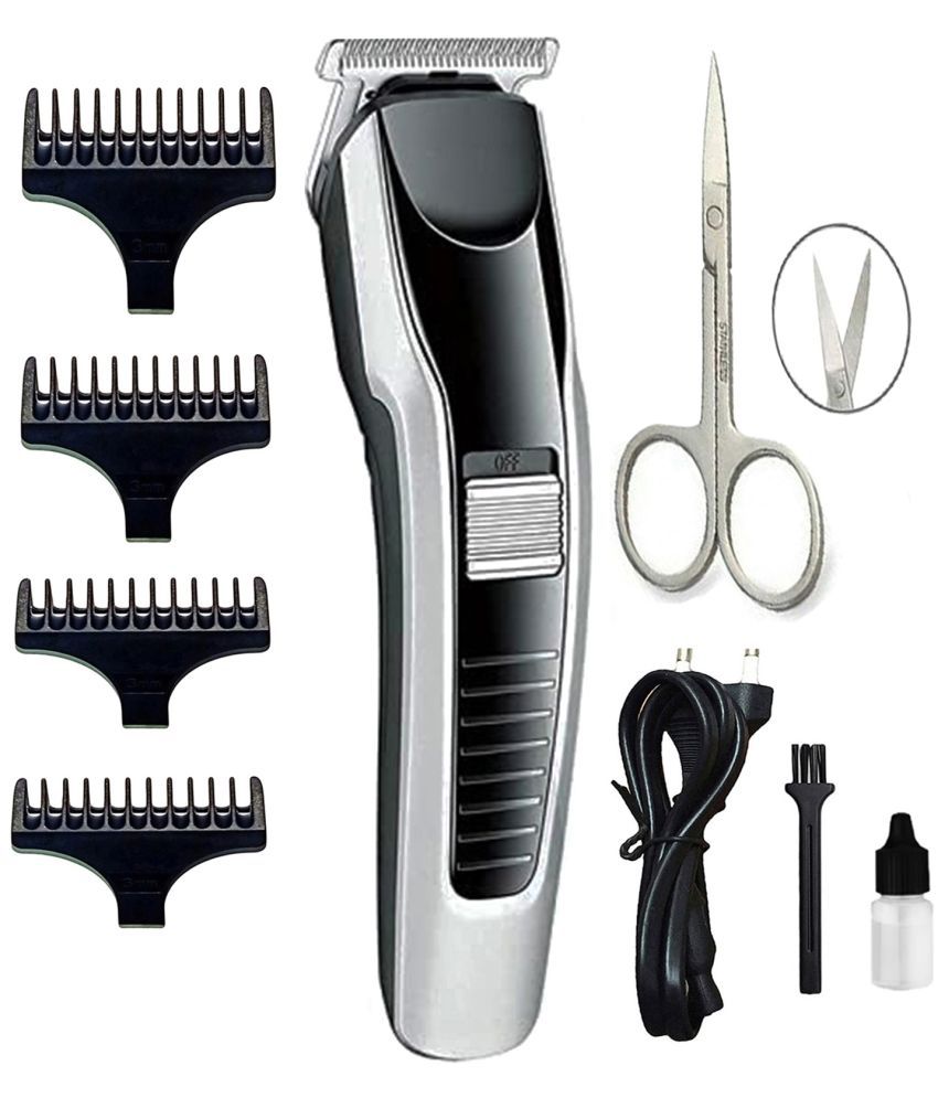     			geemy Professional Silver Cordless Beard Trimmer With 60 minutes Runtime