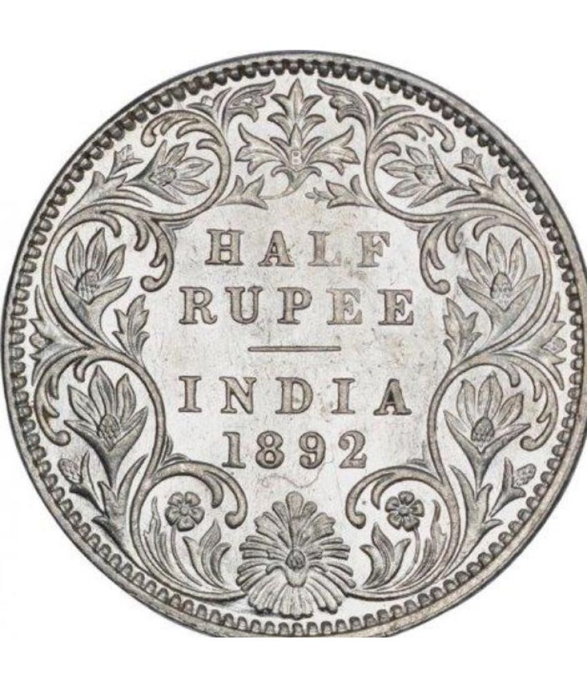     			half rupees 1892