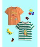 Nauti Nati Pack of 2 Baby Boys Cotton T-Shirt ( Green )