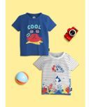 Nauti Nati Pack of 2 Baby Boys Cotton T-Shirt ( White )