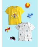 Nauti Nati Pack of 2 Baby Boys Cotton T-Shirt ( Yellow )